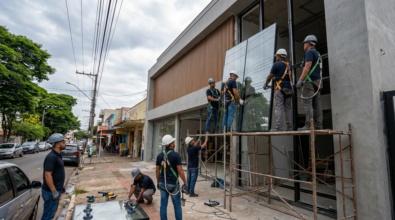 Fachada de Vidro em Limeira‑SP